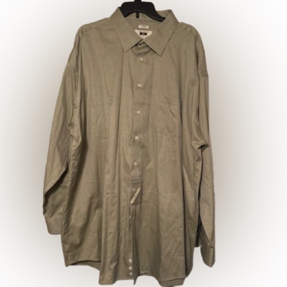 Joseph Abboud Sage Green Classic Dress Shirt Mens Tall 20
